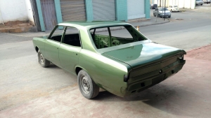 restauração do Opala 1970 Verde Oliva Metálico